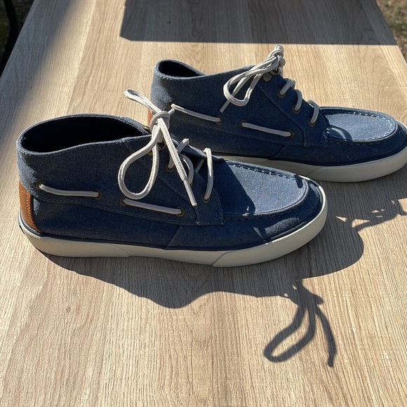 Rare Sperry Pier Crest Topsider Mid Lace Up Boat Shoe with Memory Foam - Picture 4 of 11